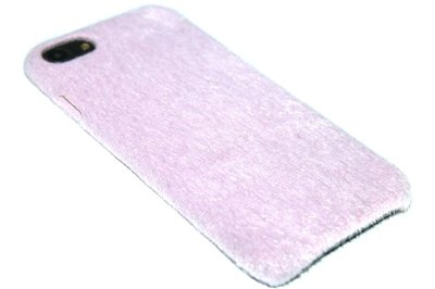 Roze vilt stoffen hoesje iPhone 8 Plus/ 7 Plus