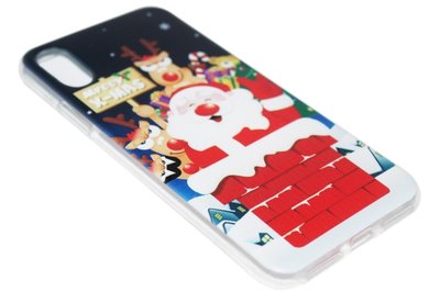 Kerstmis siliconen hoesje iPhone XS/ X