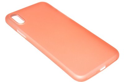 Oranje kunststof hoesje iPhone XS/ X