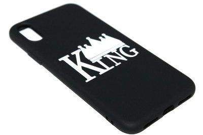 Zwart king siliconen hoesje iPhone XR