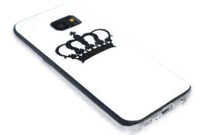 Zwartwit Queen siliconen hoesje Samsung Galaxy S7