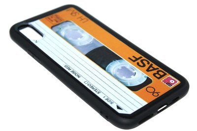 Videoband zwart siliconen hoesje iPhone XS Max