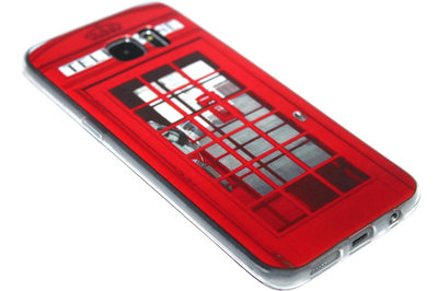 Londen telefooncel siliconen hoesje Samsung Galaxy S7 Edge