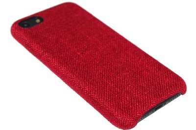 Rood stoffen hoesje iPhone 8 Plus/ 7 Plus
