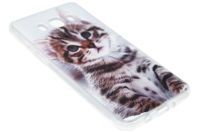 Schattig katten siliconen hoesje Samsung Galaxy J7 (2016)
