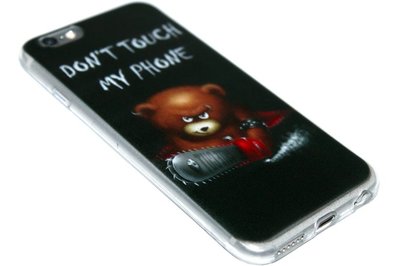 Don't touch my phone beren hoesje iPhone 6 / 6S