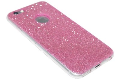 Roze glitter hoesje iPhone 6 / 6S
