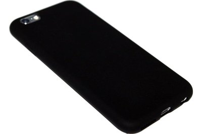 Zwart siliconen hoesje iPhone 6 / 6S
