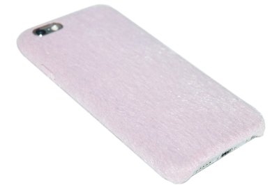 Roze vilt hoesje iPhone 6(S) Plus