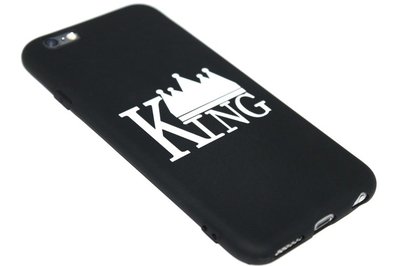 Zwart King hoesje iPhone 6(S) Plus