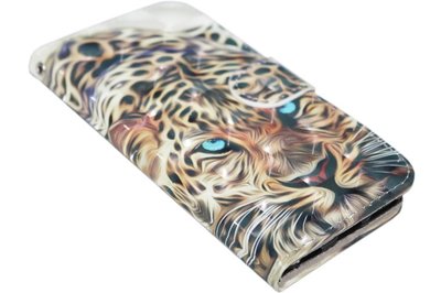 Tijger kunstleer hoesje iPhone 6(S) Plus