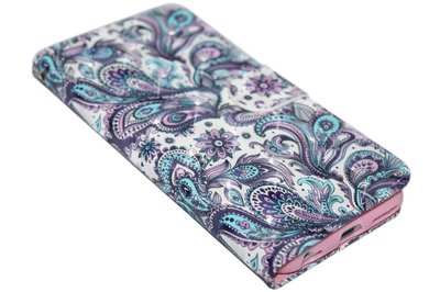 Sierlijk bloemen kunstleer hoesje iPhone 6 / 6S