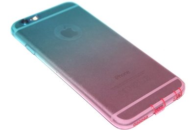 Groenroze siliconen hoesje iPhone 6 / 6S