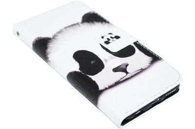 Panda kunstleer hoesje iPhone 6(S) Plus