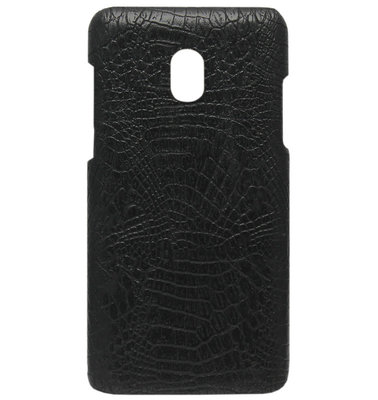 ADEL Kunststof Back Cover Hardcase Hoesje voor Samsung Galaxy J5 (2017) - Krokodil Zwart