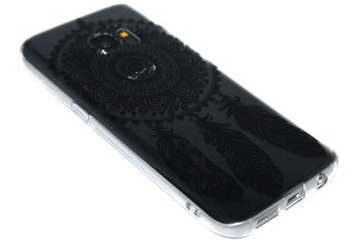 Mandala dromenvanger hoesje zwart Samsung Galaxy S7