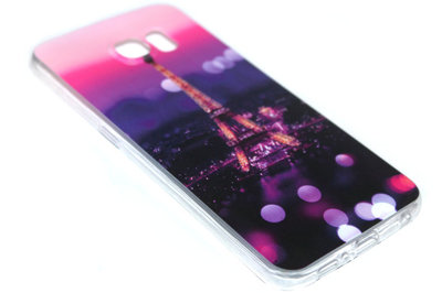 Parijs eiffeltoren hoesje siliconen Samsung Galaxy S6 Edge