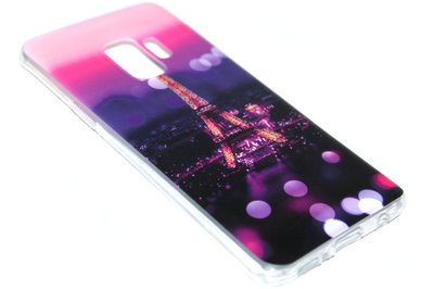 Parijs Eiffeltoren hoesje siliconen Samsung Galaxy S9 Plus