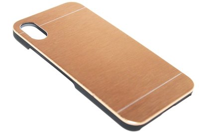 Aluminium hoesje goud iPhone XS/ X