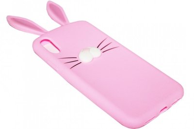 Roze konijn hoesje iPhone XS/ X