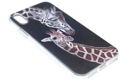 Giraf hoesje siliconen iPhone XS Max