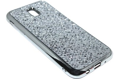 Bling bling hoesje zilver Samsung Galaxy J5 (2017)