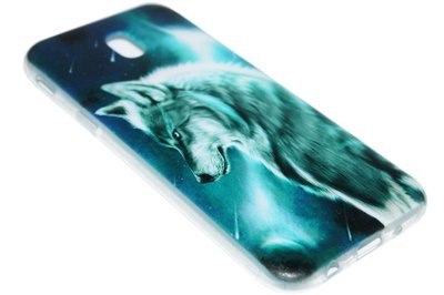 Wolf hoesje siliconen Samsung Galaxy J7 (2017)