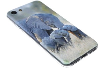 Familie olifanten hoesje siliconen iPhone 8 Plus/ 7 Plus
