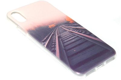 Treinspoor hoesje siliconen iPhone XR