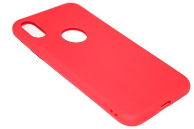 Siliconen hoesje rood iPhone XR