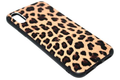 Luipaard back cover bruin iPhone XR