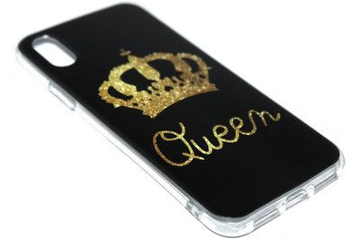 Queen hoesje siliconen iPhone XS/ X
