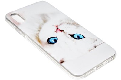 Katten hoesje siliconen iPhone XS/ X