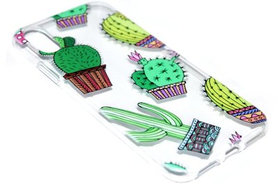 Cactussen hoesje siliconen iPhone XS/ X
