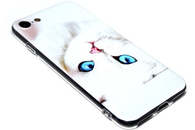 Katten hoesje siliconen iPhone 8 Plus/ 7 Plus