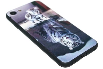 Poezen schaduw tijger hoesje iPhone SE (2022/ 2020)/ 8/ 7