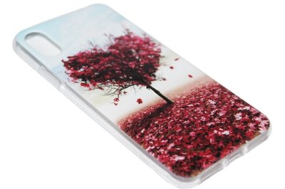 Hartjesboom siliconen hoesje iPhone XS Max