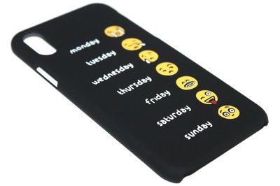 Smileys weekoverzicht hoesje iPhone XS/ X