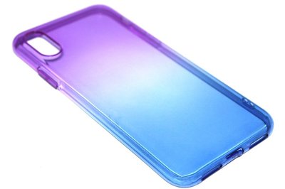 Paarsblauw siliconen hoesje iPhone XS/ X
