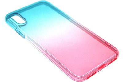 Blauwrood siliconen hoesje iPhone XS/ X