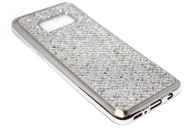 Bling bling hoesje zilver Samsung Galaxy S8 Plus