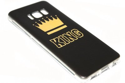 Goud King hoesje Samsung Galaxy S8 Plus