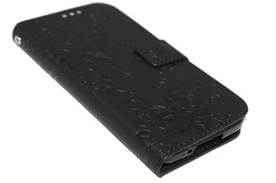 Vlinder hoesje zwart Samsung Galaxy S5 (Plus) / Neo