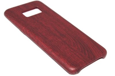 Houten hoesje rood Samsung Galaxy S8 Plus