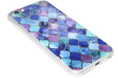 Scrub hoesje blauw iPhone 6 / 6S