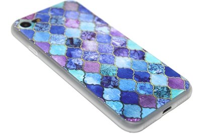 Scrub hoesje blauw iPhone SE (2022/ 2020)/ 8/ 7