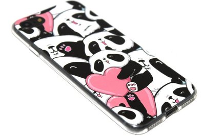 Panda hartjes hoesje iPhone 8 Plus/ 7 Plus
