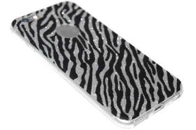 Glimmend zebra hoesje iPhone 6 / 6S