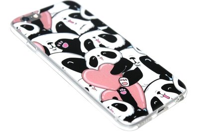 Panda hartjes hoesje iPhone 6(S) Plus