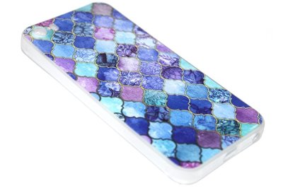 Scrub hoesje blauw iPhone 5/ 5S/ SE